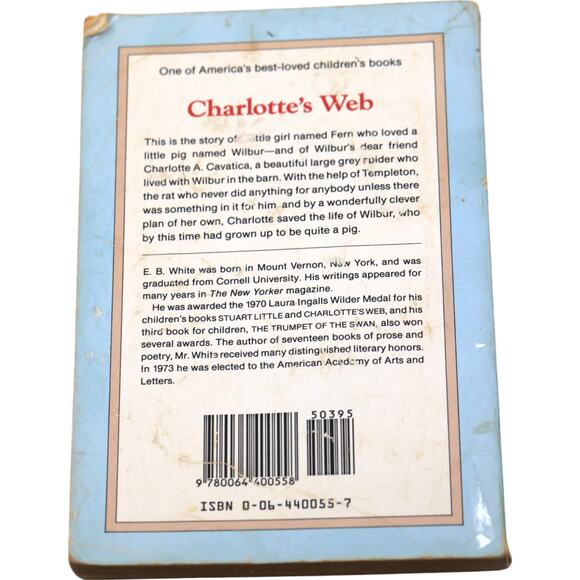 Charlotte's Web by E.B. White Paperback Book - Picture 2 of 5